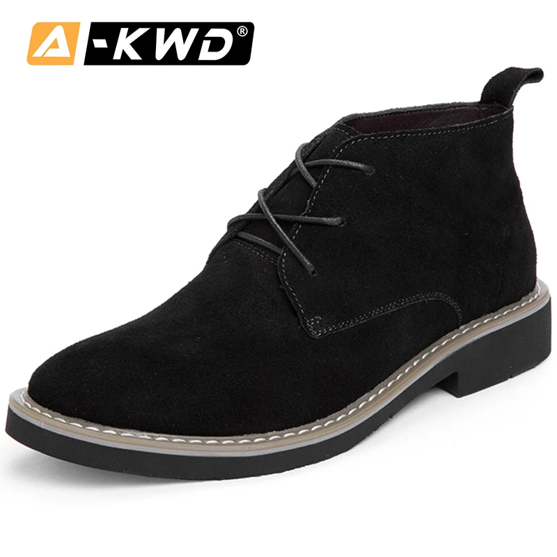 Г. Модные черные, коричневые ботинки «Челси» мужские зимние ботинки на шнуровке мужские ботинки, увеличивающие рост 6 см теплая обувь с высоким берцем