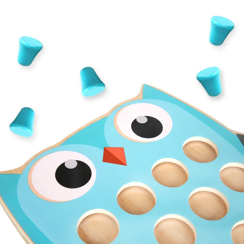  2 In 1 Memory Detective Games Early Puzzle Teaching Toddler Educational Toys Shape Color Matching T - 4000111724433