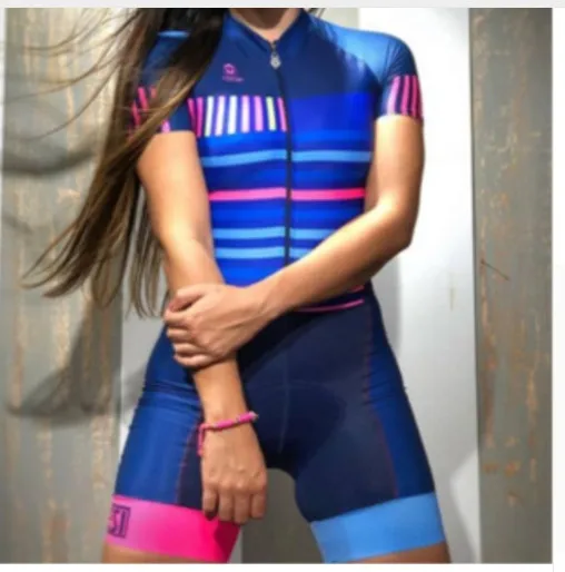 Pro Team триатлон костюм женский Велоспорт Джерси комплект Skinsuit комбинезон Майо Велоспорт Ropa ciclismo набор гелевых подушек наборы - Цвет: set11