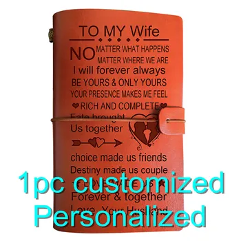 

Engraved Leather Journal Gift For Girlfriend Dropship With Aliexpress BJ049 A6 Notebook Diary Christmas Customized Products