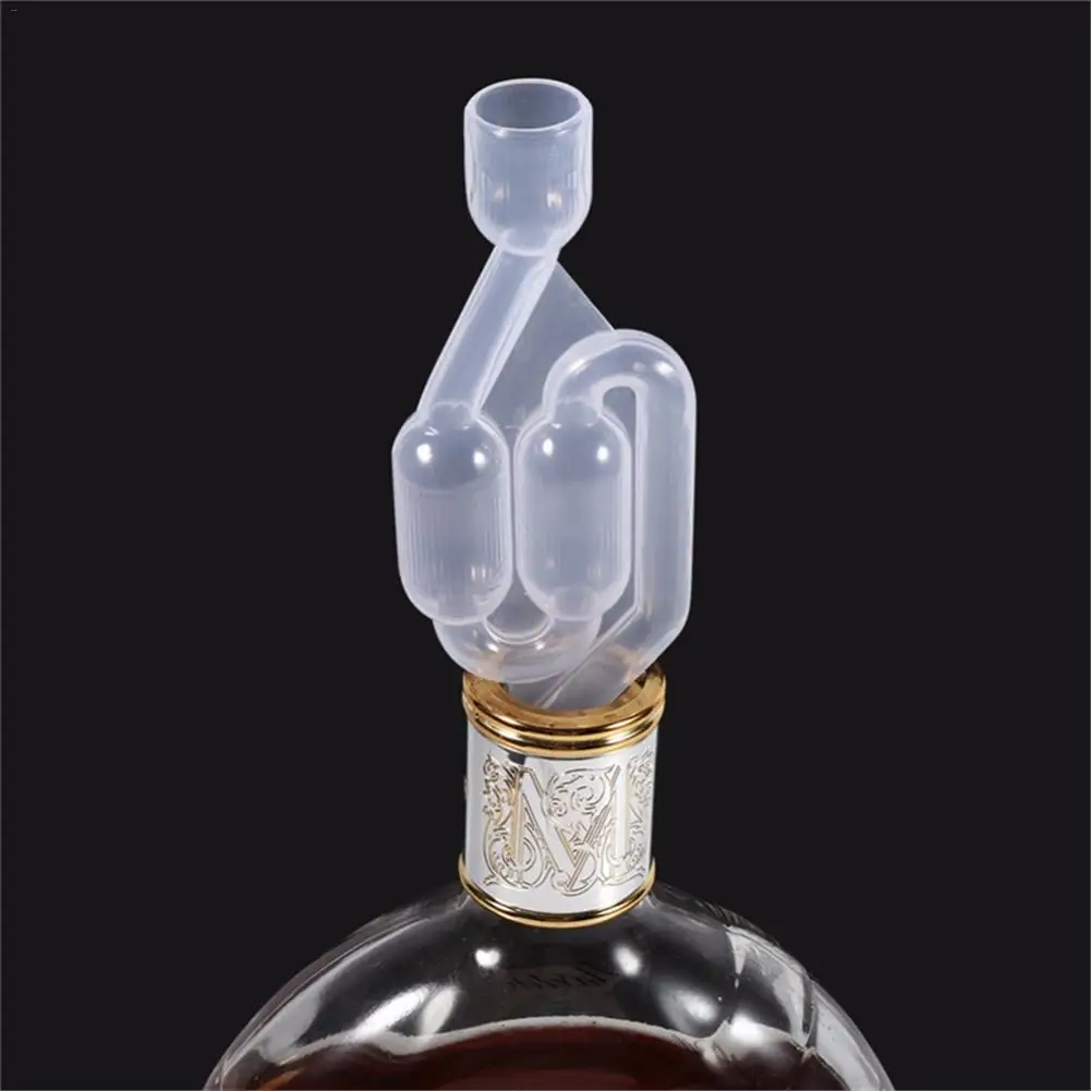 

High Transparent Homemade One Way Plastic Brew Check Valve Exhaust Valve Wine Brew Accessory for Wine Fermentation Beer Brewing