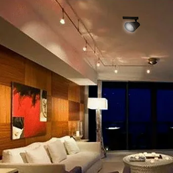 

LED Track Light Spotlights Lamp Cup Shaped Track Lamp LEDS Tracking Fixture Light Bulb Store Shop Mall Bar Decorate