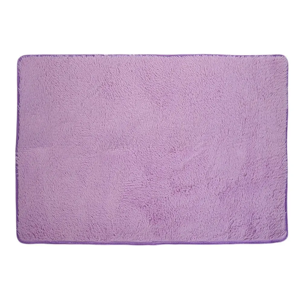 Пушистые коврики для дома, гостиной, спальни, противоскользящий ворсистый ковер, коврик для пола, супер мягкие домашние гладкие напольные коврики 80x100 см