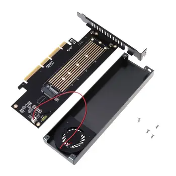 

M.2 NVMe Adapter to PCIE3.0 GEN3 M.3 Built-in Turbo Fan for 2230-22110 NVME Card