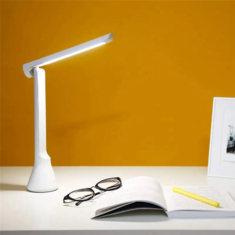 Yeelight складной USB Перезаряжаемый 200lm 3700K Ra90 светодиодный настольный Настольная лампа с регулируемой яркостью защита глаз затемнение ночные светильники портативный