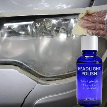 

10/30ML Car Headlight Repair Coating Solution Repair Kit Oxidation Rearview Coating Headlight Polishing Anti-scratch Liquid