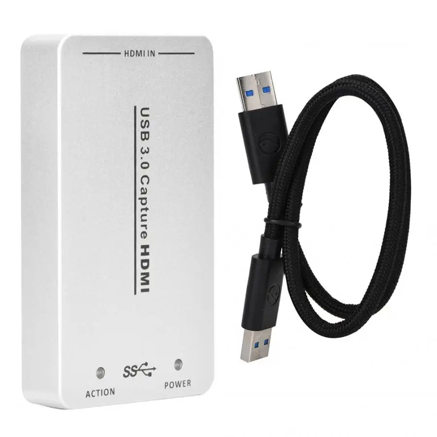 HDMI к USB 3,0 адаптер для карты видеозахвата 1080HD бесприводный рекордер коробка для Windows Linux OS X операционные системы