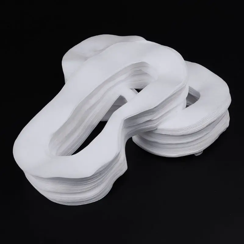 Máscara de ojos absorbente de sudor, gafas VR, parches desechables, máscara de ojos para Oculus Quest para Oculus Rift S, 100 Uds.