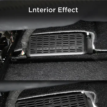 

2pc Protection Cap 2x Car Seat Air Outlet Protection Cap For Tesla Model 3 Black