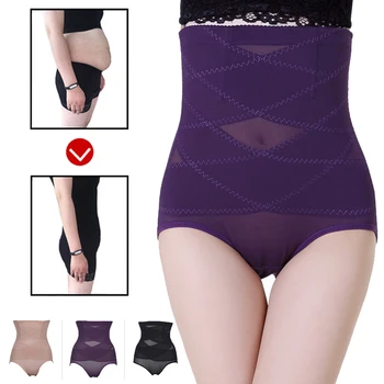 

Women Tummy Belly Control Panties Underwear High Waist Trainer Body Shaper Panties Butt Liffter Girdle Knickers Lingerie Briefs
