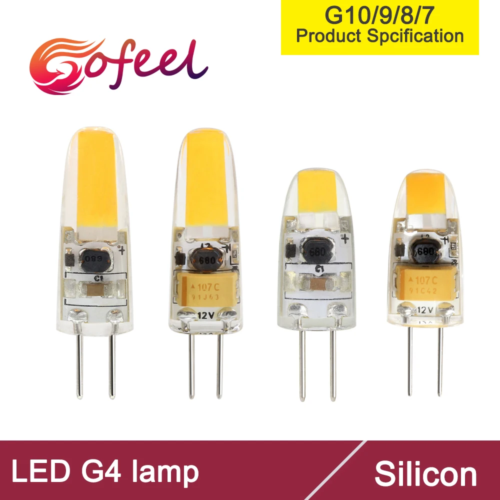 5 шт. G4 светодиодный AC DC 10V 12V 30V 1W 1,5 W светодиодный светильник лампы COB светодиодный SMD светодиодный G4 регулируемой яркостью лампы заменить гал...