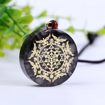 

Orgonite Pendant Glowing In The Dark Orgone Crystal Necklace Emf Protection Jewelry Necklace Meditation Jewelry