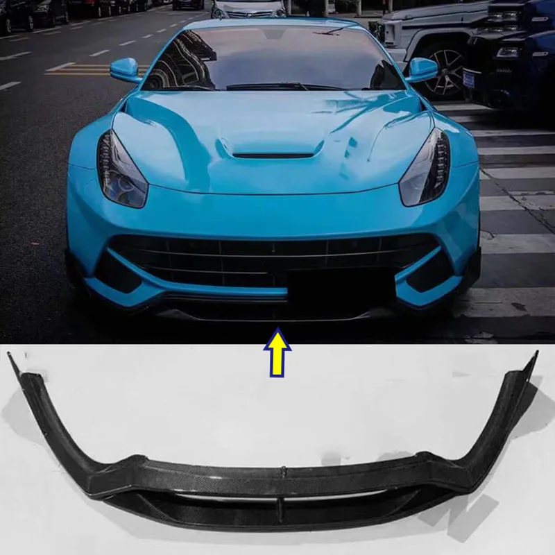 

Real Carbon Fiber Front Splitter Fit For Ferrari F12 Berlinetta 2012 2013 2014 2015 DM Front Lip