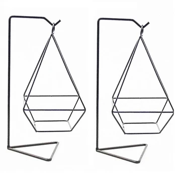 

Botique-2Pcs Air Plant Holder, Air Plant Terrarium, Air Plant Stand, Modern Style Air Plant Table Holder Four Side Bracket