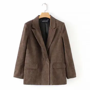 

Woah new ZL530-63 European and American women's 19 new corduroy suit jacket