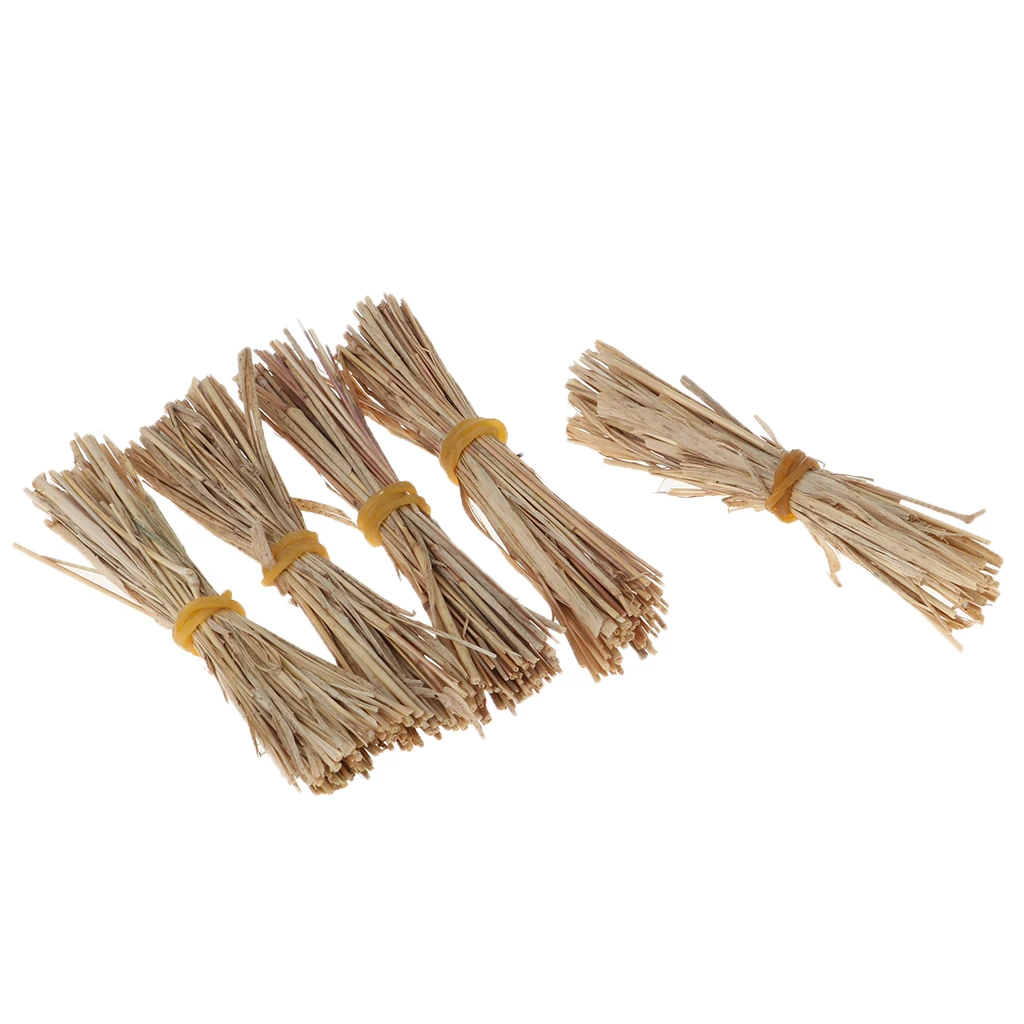 1/12 Dollhouse Miniature Accessories 5 Straps Thatch Straw Grass Room Garden Life Scenes Decor