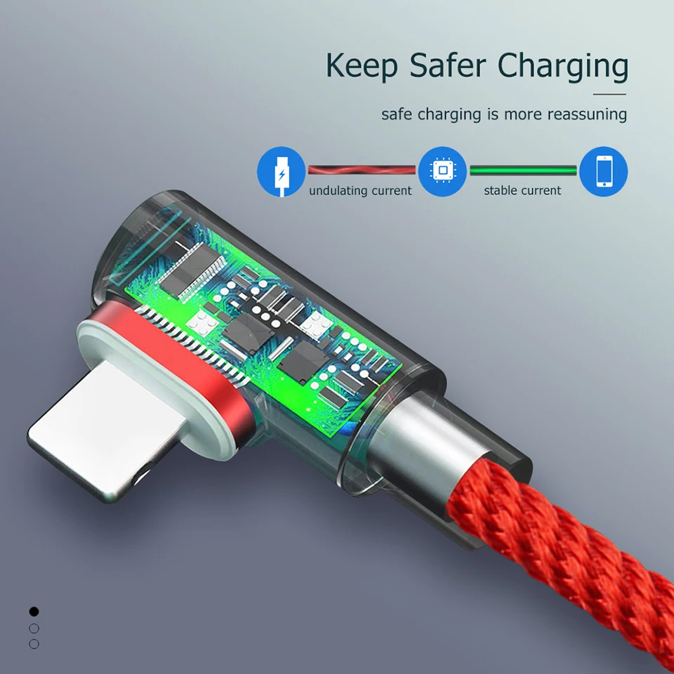 Магнитный usb type-C кабель 90 градусов 3 А шнур для быстрой зарядки и передачи данных для samsung S9 huawei Xiaomi USBC Магнитный светодиодный светильник для зарядки