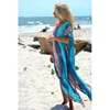 Été Sexy Robe de plage femmes Bikini couvrir tunique paréos Sarong maillots de bain caftan Robe Robe de soleil dames maillot de bain ► Photo 3/6