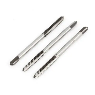

3pcs 3mm Cutting Dia Threaded 3 Flutes Tapper HSS Hand Tap