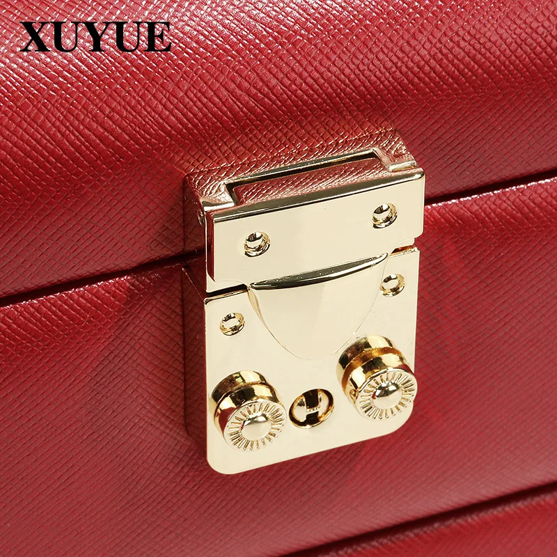 New red velvet leather multi-layer display box jewelry storage box bracelet necklace jewelry box drawer type spot