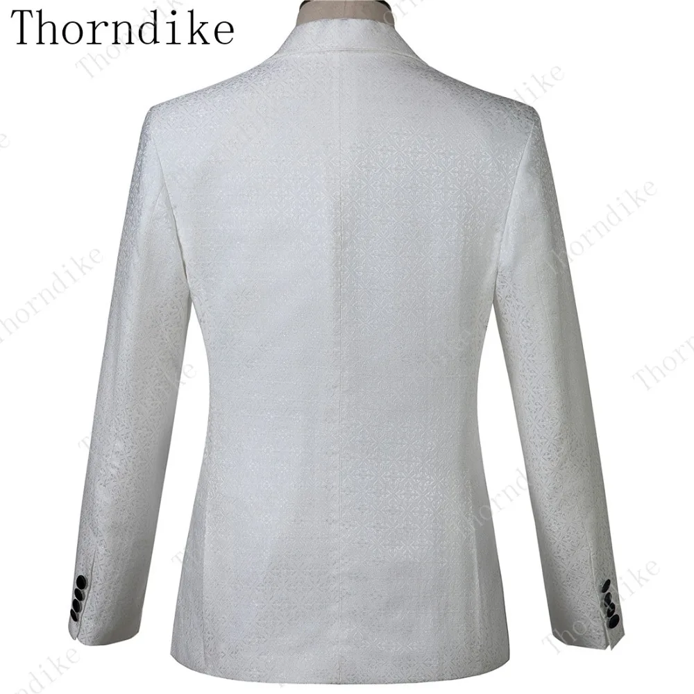 Thorndike мужской костюм высокого качества костюмы для мужчин s Slim Fit элегантное жаккардовое костюмы для мужчин s Vintge Terno Masculino Traje Hombre формальный выпускной