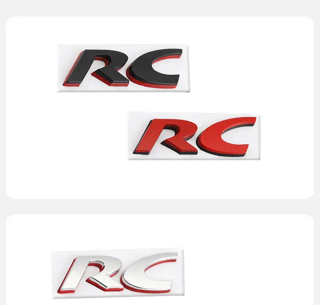 Car Sticker Styling Rc Emblem Trunk Decal Rear For Peugeot Rc