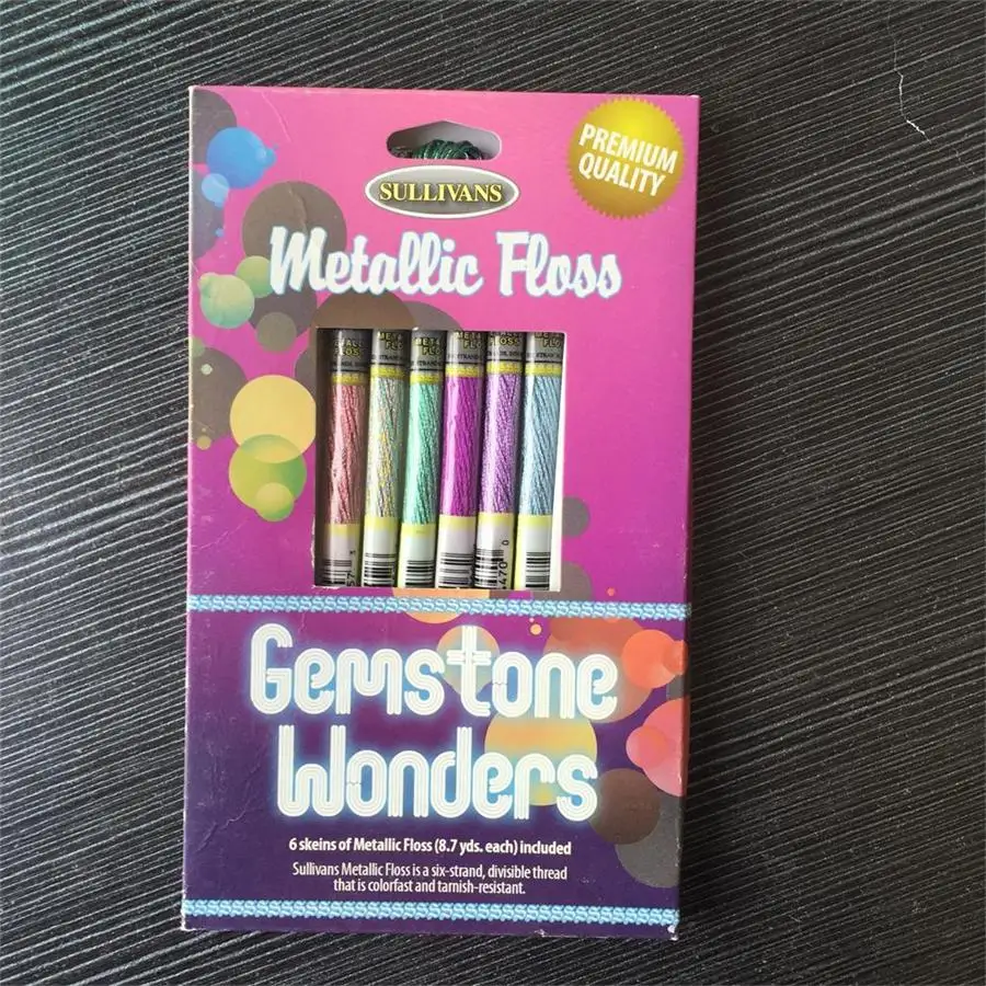 Gift Packing Супер предложение световой эффект Floss Pack 6/Pkg Art 317 Вт 6 нитей высокого качества цвета металлик вышивка нить вышивка крестом - Цвет: Gift Packing