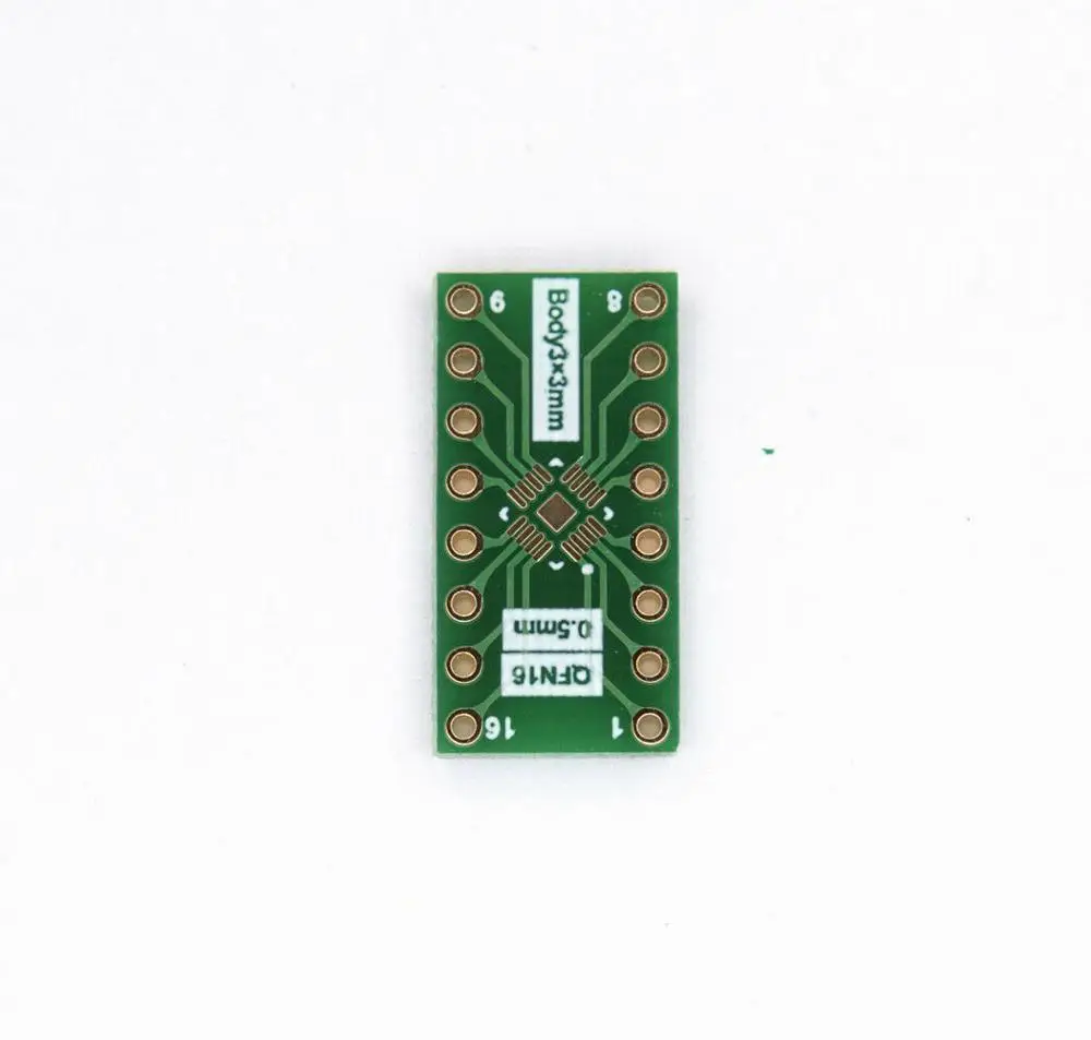 

LGA16 QFN16 к DIP16 контактный адаптер IC socket эксперимент плата PCB конвертер
