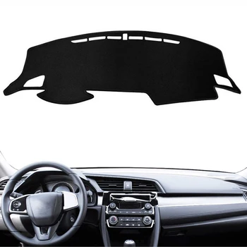 

For Honda Civic 10th 2016 2017 2018 Car Dashboard Cover Dash Mat Pad Sun Shade Instrument Protect Carpet Car Styling Accessories