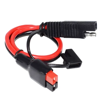 

SAE Connectors with Anderson Powerpole 30AMP Connectors 12AWG Cable for Battery Tenders and Charger Connectivity 1 ft.