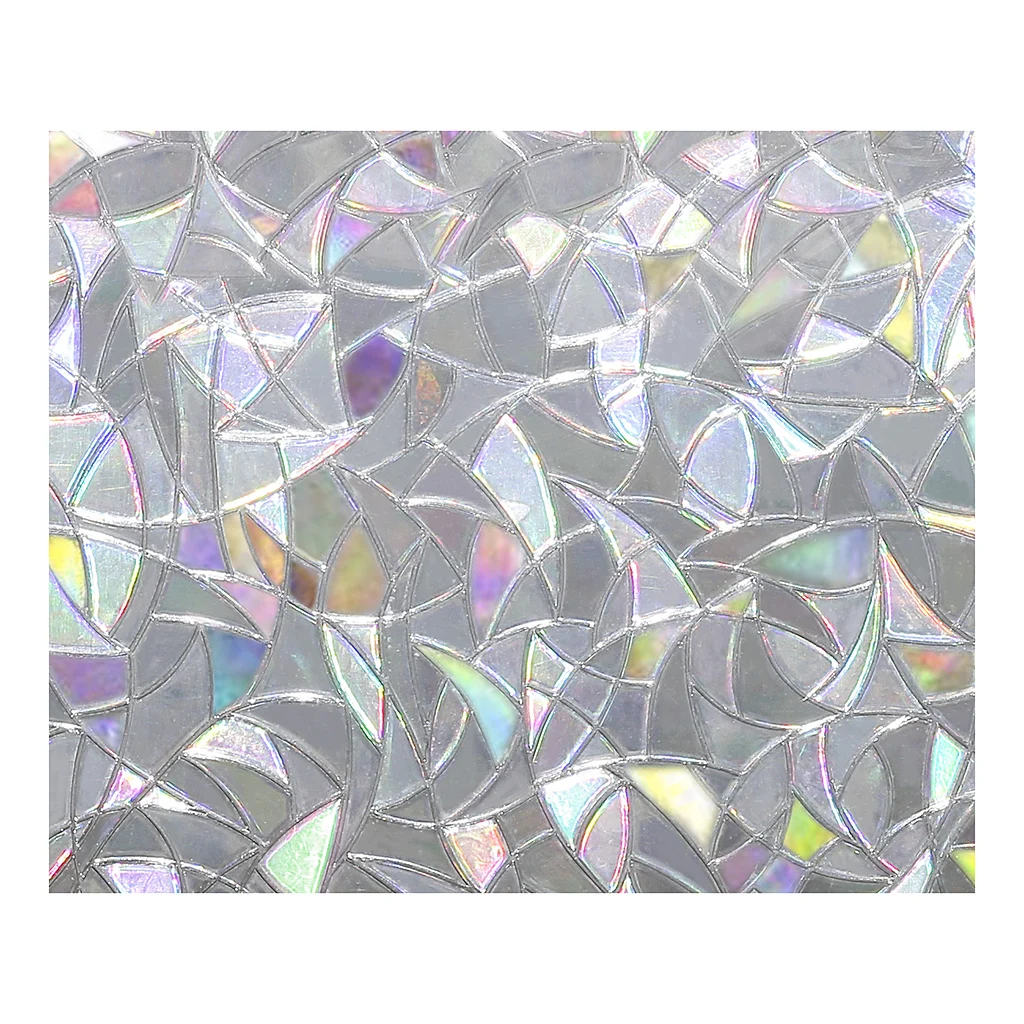 

3D Static Decorative Privacy Window Glass Film Sticker Stained Anti UV Self-adhesive Rainbow Stickers Home Decor