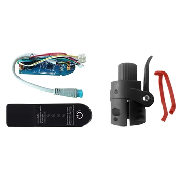 

2 Pcs for Xiaomi Mijia M365 Electric Scooter Parts:1 Pcs Circuit Board Dashboard Cover Replacement & 1 Pcs Complete Folding Syst