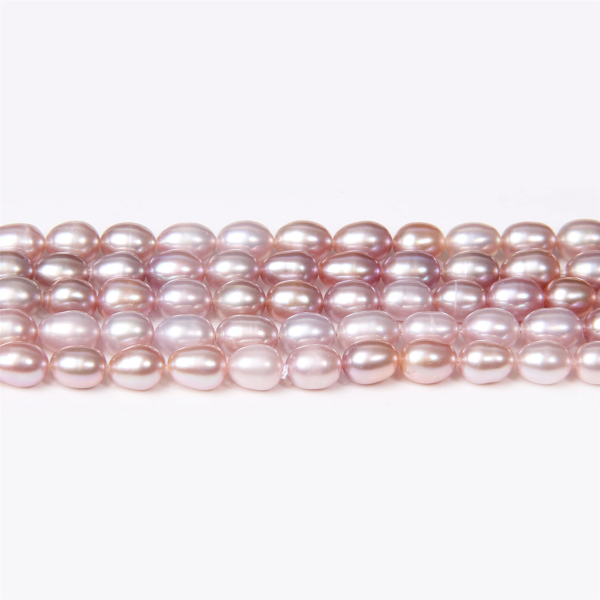 100% Natural Pearl Beads Purple Broque Freshwater Pearls Oval