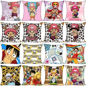 

One Piece Tony Tony Chopper Pillow Case For Home Decorative Pillows Cover Invisible Zippered Throw PillowCases 40X40,45X45cm