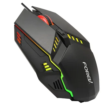 

FOREV Q3 Professional 4 Keys Gaming Mouse With 3 Level 1600 Dpi 7 Color LED Backlight USB Wired Gamer Mouse For PC/Laptop