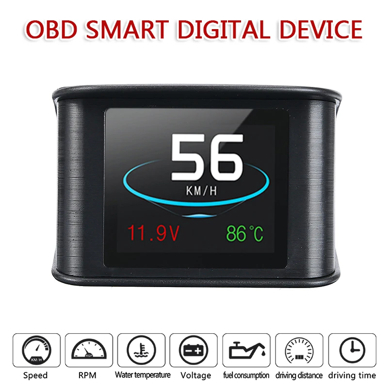 

For Diagnostic Tool 1pc Hud GPS OBD Computer Car Speed Projector Digital Speedometer Display Fuel Consumption Temperature Gauge