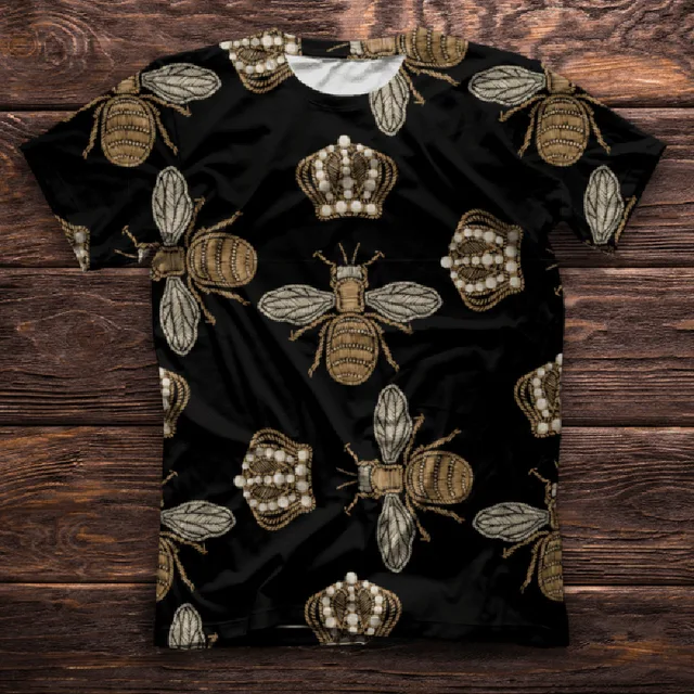 Women Short Sleeve 3D Animal Print T Shirt New Summer Casual Loose Cute Bee Tshirts Fashion Female Tees Top Plus Size S-4XL A0545-8