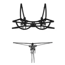 Сексуальное нижнее белье вода растворимая Вышивка выдалбливают сексуальные женские три точки бюстгальтер комплект нижнего белья взрослый секс продукт