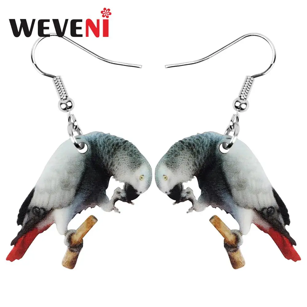 WEVENI акриловые серьги-подвески в форме капли серого цвета африканском стиле с