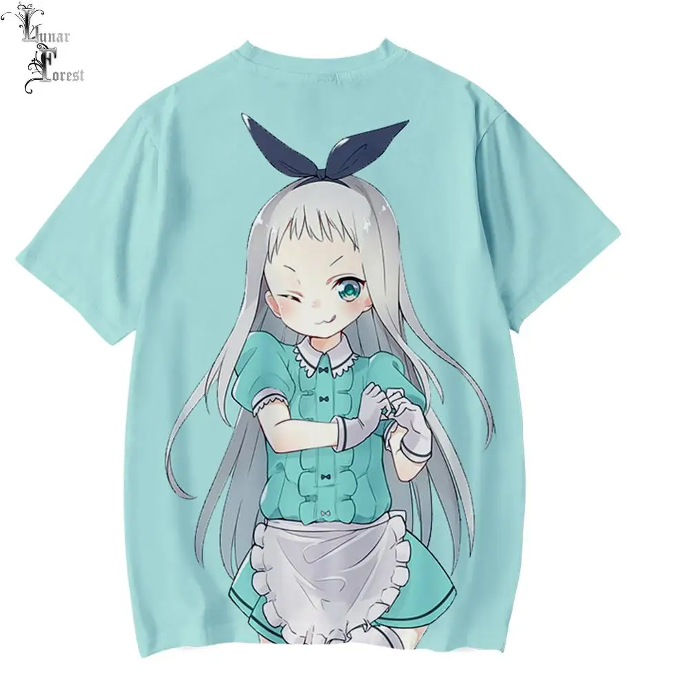 Blend S 3D Printing T-shirt Summer Fashion Round Neck Short Sleeve Popular Japanese Anime Streetwear Plus Size