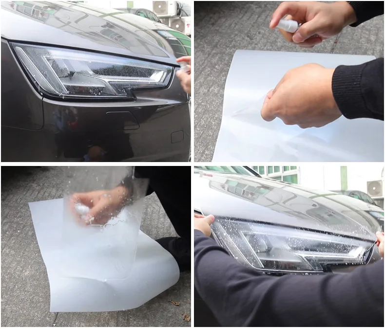 Lsrtw2017 TPU прозрачная защитная пленка для автомобильных фар для Audi A4 A3 A6 Q5 Q3 Q7 Анти-Царапины наклейки аксессуары