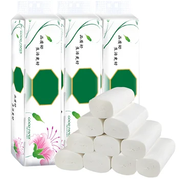 

12 Roll Toilet Paper Bulk Roll 4-Ply Silky Smooth Soft Toilet Paper Rolls For Bathroom Kitchen Tissue Papel Higienico