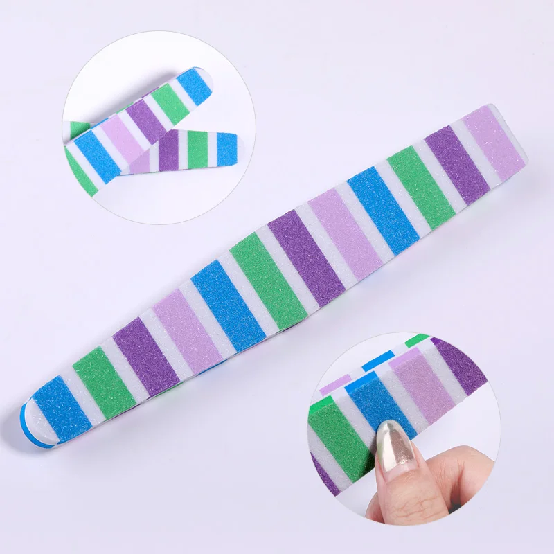 

Nail File Rhombus Nail File Buffer Sponge Nail Art Sanding Shaping Grinding Smoothing Padded File Manicure Nail Art Tools Random