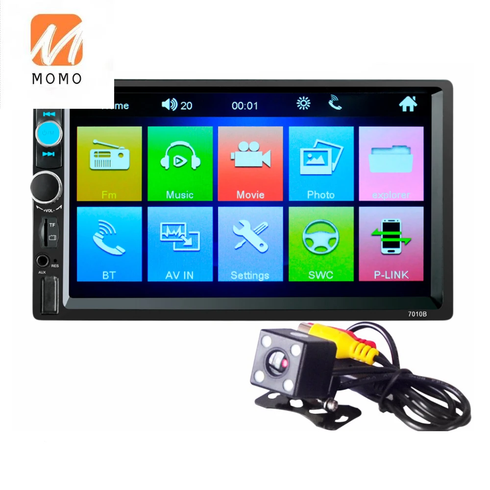 

7inch Touch Screen 2 Din Multimedia Dvd Player Stereo Monitor Universal Car Radio With Camera
