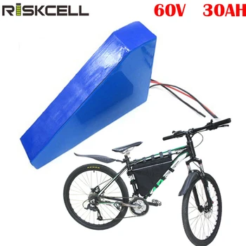 شراءمثلث بطارية 60 فولت 30ah Ebike بطارية ليثيوم حزمة Bateria 60 فولت 3000 واط بطارية سكوتر كهربائي ليثيوم شاحن 5A