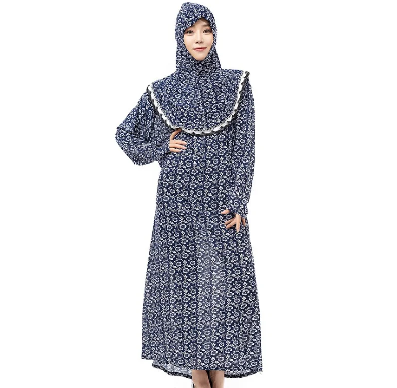 Мусульманская одежда Платья для мусульманских женщин Бурка хиджаб Абая с капюшоном Дубай Marokkaanse кафтан принт турецкий халат химар платье