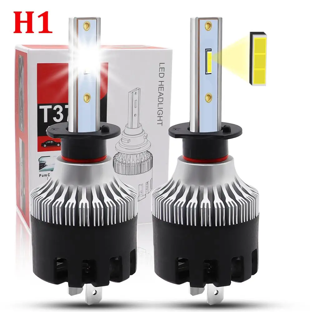 

1pair 45W H1 LED Car Headlight Bulbs 6000LM 6500K White CSP chip IP65 Waterproof Auto Front Headlamp Fog Lights DC 9-36V