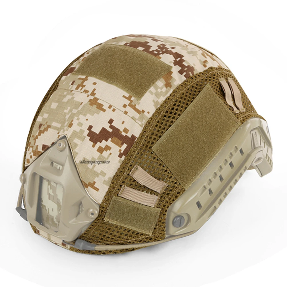 Армейский страйкбол Пейнтбольный шлем Чехол военный тактический шлем защитный чехол стрельба CS Wargame Быстрый шлем Чехол - Цвет: desert digital