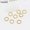 Jewelry Making Connector Ring 14k Gold Plated Round Twist-Style Closed Ring Findings DIY Necklace Earring Components ► Photo 2/4