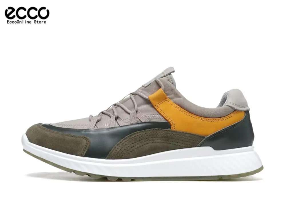 

Ecco men's Leather shoes autumn breathable running shoes soft comfortable men's casual shoes